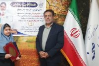 تجلیل فرماندار صحنه از افتخارآفرینی دانش‌آموز نخبه شهرستان در عرصه ملی